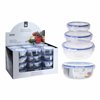 Set of lunch boxes Excellent Houseware 024000670 Plastic Circular 400 ml 800 ml 1,4 L 3 Units