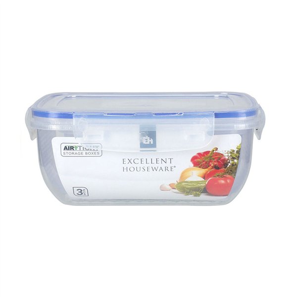 Set of lunch boxes Excellent Houseware 024001010 Plastic 400 ml 800 ml 1,4 L