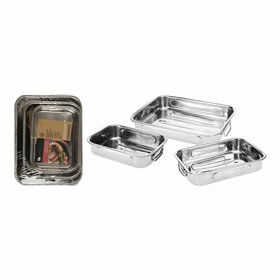 Set of Food Trays Excellent Houseware a12402130 Stainless steel Rectangular