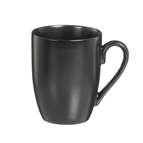 Set of 6 Cups Caison Yumei Black Porcelain 350 ml 6 Units