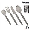 Cutlery Kozina Grey Steel 24 Pieces