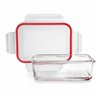Lunch box Ibili 754704 Borosilicate Glass Rectangular 400 ml 10 x 15 x 5 cm