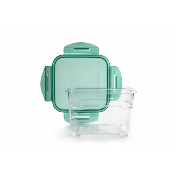 Hermetic Lunch Box Ibili 790415 1,5 L 15,5 x 15,5 x 10 cm Metal Plastic