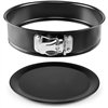 Springform Pan Ibili 820128 Steel Ø 28 x 6,5 cm Black Circular