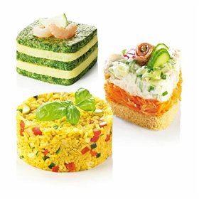 Serving mould Tescoma Grandchef Grey Metal Stainless steel 4 Units