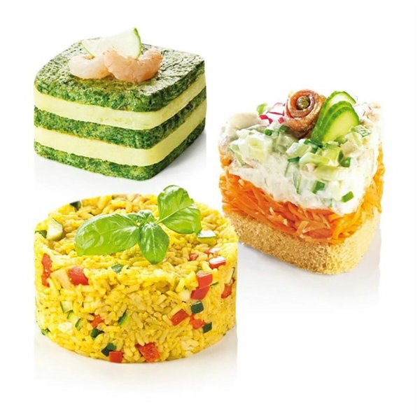 Serving mould Tescoma Grandchef Grey Metal Stainless steel 4 Units