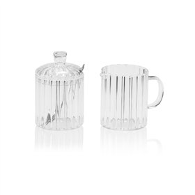 Milk jug and sugar bowl Andrea House 3 Pieces