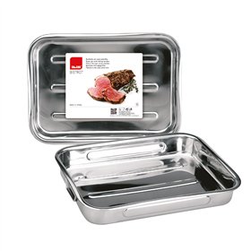 Roasting Tin Ibili Stainless steel 7,4 l Silver