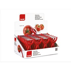 Fruit and Vegetable Peeler Ibili 15 cm Red Stainless steel