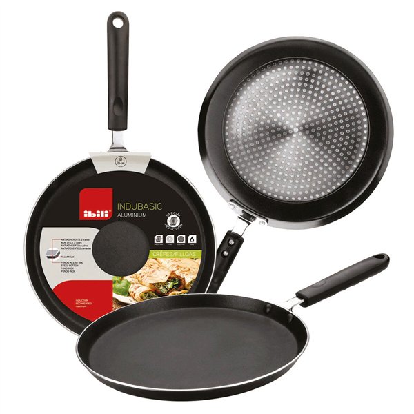 Crepe pan Ibili Aluminium Ø 23 cm 23 cm Black