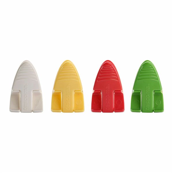 Bag Closing Clips Tescoma Presto Assorted colours Plastic 5,5 cm 4 Pieces