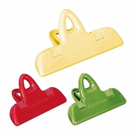 Bag Closing Clips Tescoma Presto Assorted colours Plastic (3 Units)