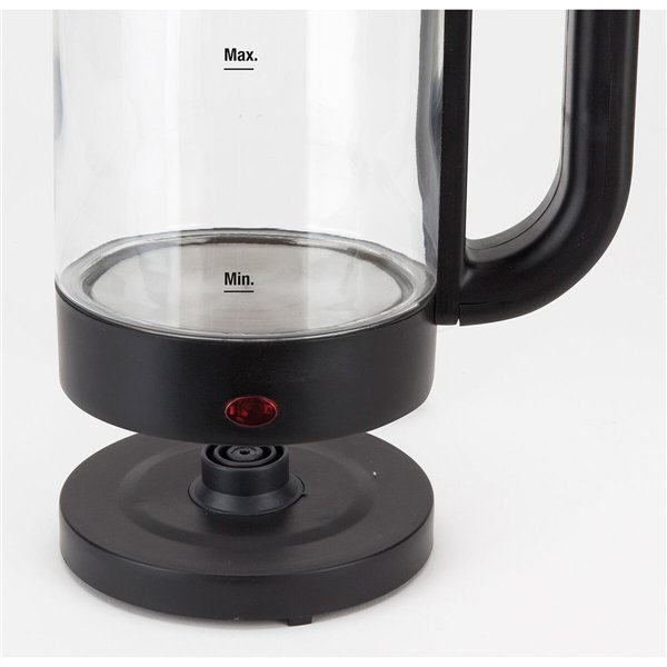 Kettle JATA 1500 W 1,2 L Transparent Stainless steel Borosilicate Glass