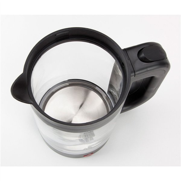Kettle JATA 1500 W 1,2 L Transparent Stainless steel Borosilicate Glass