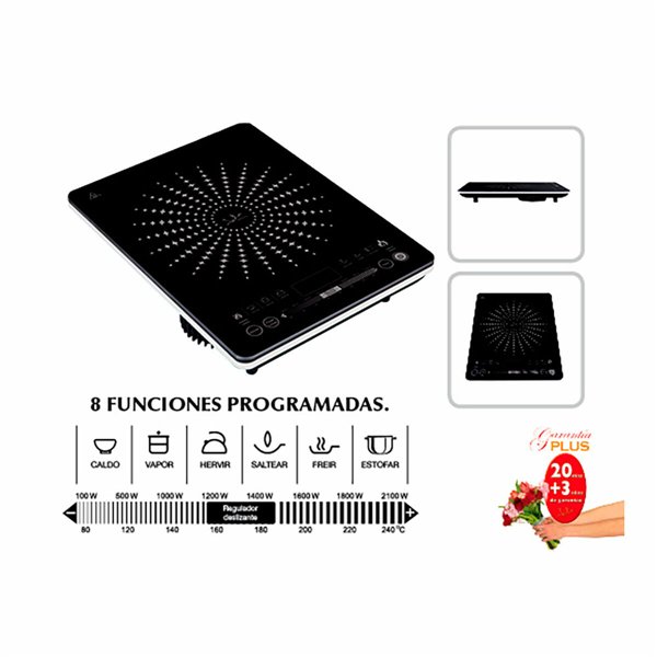 Induction Hot Plate JATA Black 2100 W