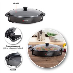 Multifunctional Electric Saucepan Alpina Ø 40 cm Glass