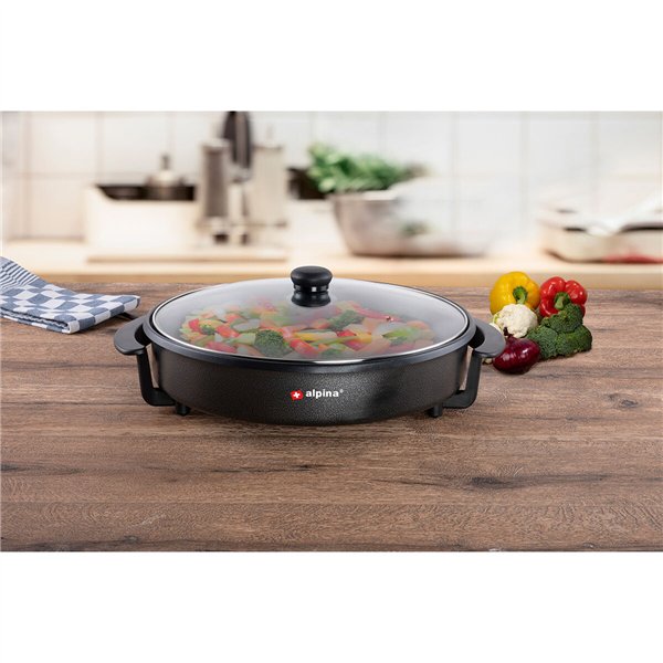 Multifunctional Electric Saucepan Alpina Ø 40 cm Glass