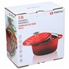 Casserole Alpina Red Cast Iron 3,8 L Ø 24 x 11,8 cm
