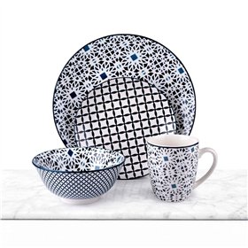 Tableware Alpina Multicolour Ceramic 16 Pieces (4 Units)