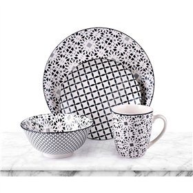 Tableware Alpina Multicolour Ceramic 16 Pieces (4 Units)