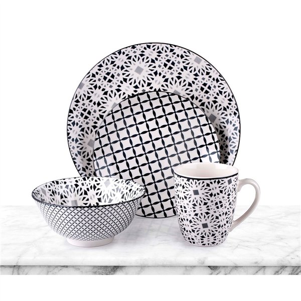 Tableware Alpina Multicolour Ceramic 16 Pieces (4 Units)