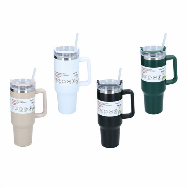 Thermal Cup with Lid Alpina Multicolour 1,2 L