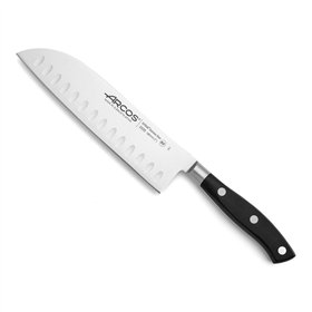 Santoku Knife Arcos serie riviera Black Steel Polyoxymethylene 18 cm