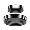 Set of trays Decoris Black Iron (2 Units)