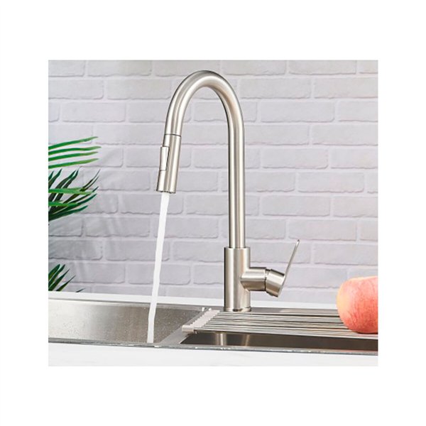 Mixer Tap Verhal miño Silver Stainless steel C-shaped