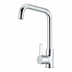 Mixer Tap Verhal Silver Brass C-shaped