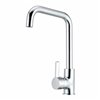 Mixer Tap Verhal Silver Brass C-shaped