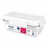 Hermetic Lunch Box Milan 1,2 L White Transparent Plastic Rectangular