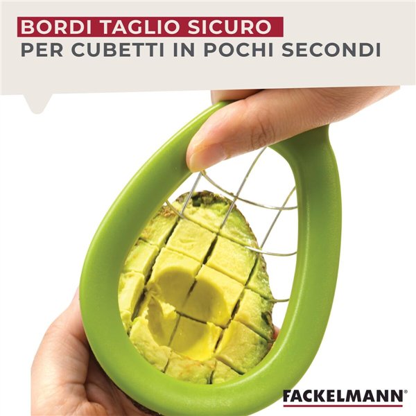 Avocado Cutter Fackelmann 16 cm Green Stainless steel