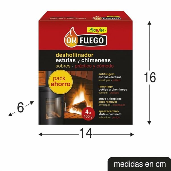 Chimney brush Flower 4 Units