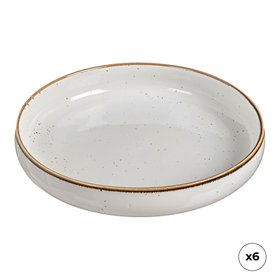 Deep Plate Ovenza Porcelain Ø 20 cm (6 Units)