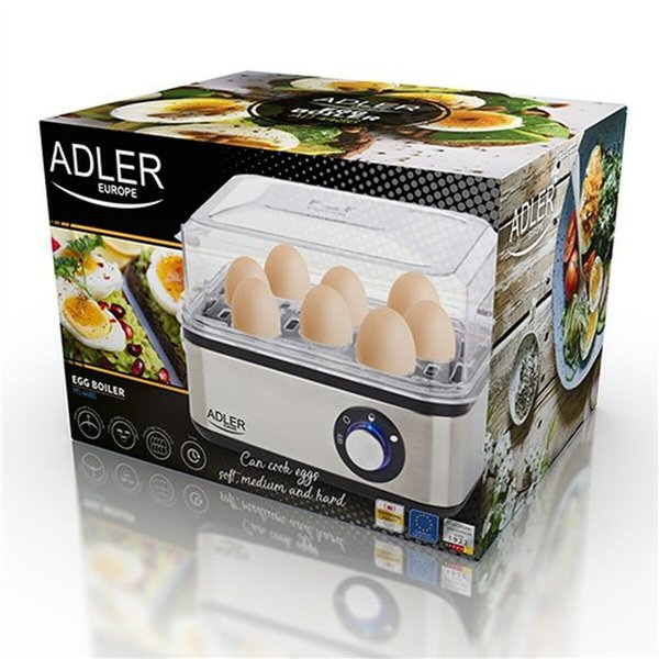 Egg boiler Adler AD 4486 Black Silver