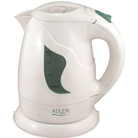 Water Kettle and Electric Teakettle Adler AD 08w White 1 L Plastic