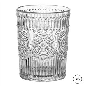 Set of glasses Ovenza Crystal With relief 300 ml 6 Units