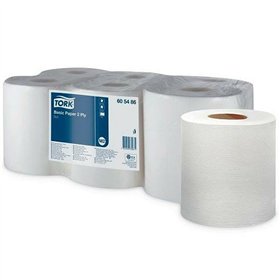 Continuous Roll of Paper Tork White