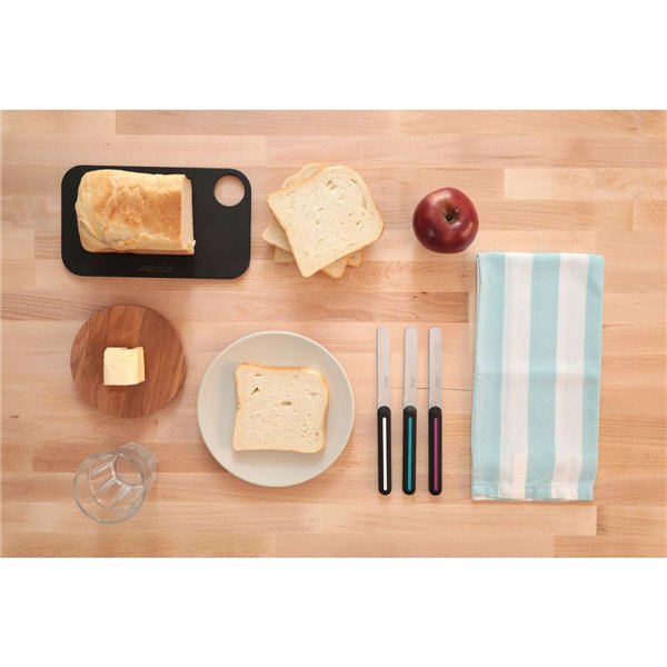 Dessert knife Arcos Black Fuchsia Stainless steel polypropylene