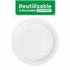 Set of reusable plates Maxi Products White Plastic 100 Pieces