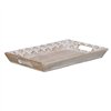 Snack tray 45,5 x 30,5 x 5,5 cm White Mango wood (2 Units)