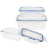 Set of Stackable Hermetically-sealed Kitchen Containers Max Home 6 Units 23 x 7,5 x 17,5 cm
