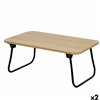Folding Tray for Bed Max Home Wood Steel Melamin 53 x 22 x 30 cm 2 Units