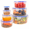 Set of Stackable Hermetically-sealed Kitchen Containers Max Home 23 x 11 x 23 cm 6 Units
