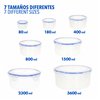 Set of Stackable Hermetically-sealed Kitchen Containers Max Home 23 x 11 x 23 cm 6 Units