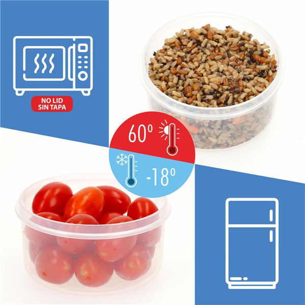 Set of Stackable Hermetically-sealed Kitchen Containers Max Home 23 x 11 x 23 cm 6 Units