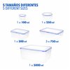 Set of Stackable Hermetically-sealed Kitchen Containers Max Home 29 x 12 x 20 cm 6 Units