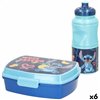 Lunch box Stitch 380 ml 17 x 5,5 x 13,5 cm Bottle (6 Units)