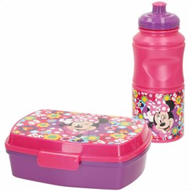 Lunch box Minnie Mouse 380 ml 17 x 5,5 x 13,5 cm Bottle (6 Units)